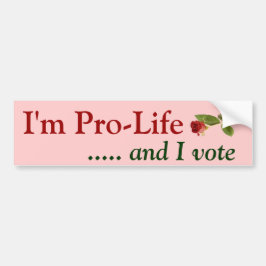 Pro Life Voter Bumpersticker