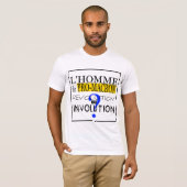 PRO-M-A-C-R-O-N Evolutie of involutie T-shirt (Voorkant volledig)