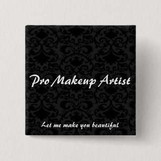 Pro Makeup Artist Pin Vierkante Button 5,1 Cm