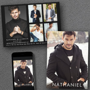 Pro Model Actor 6 Foto Moderne Comp Kaart