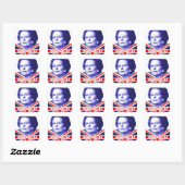 Pro Mrs Thatcher Vierkante Sticker (Vel)