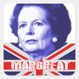 Pro Mrs Thatcher Vierkante Sticker