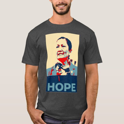 Pro Native American Deb Haaland Hope T-shirt (Voorkant)