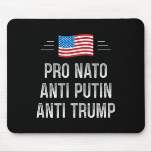 Pro Nato - Anti Poetin - Anti Trump - Retro Stijl Muismat