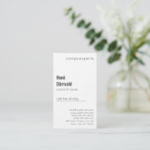 Pro Noir et Blanc avec Carte de visite Noir (Debout devant)