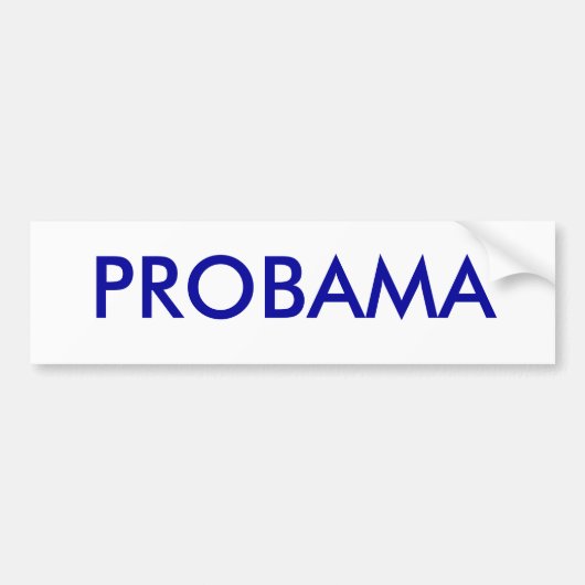 Pro Obama bumpersticker (Voorkant)