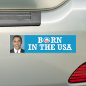 Pro-Obama sticker Geboren in de Verenigde Staten (Op auto)