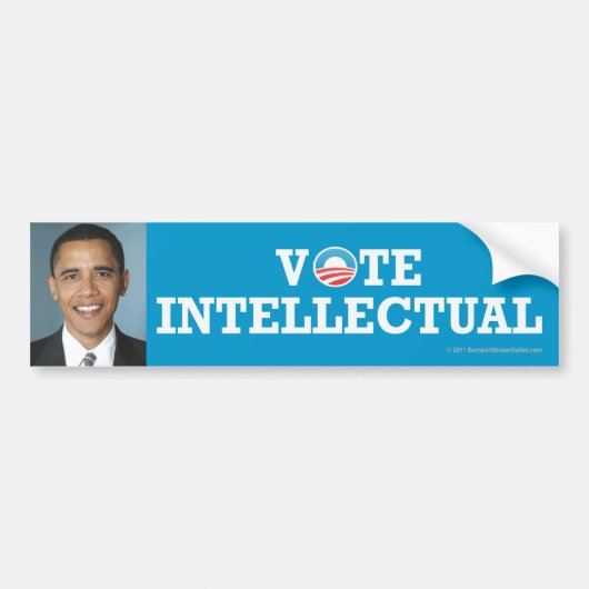 Pro-Obama sticker Intellectueel (Voorkant)
