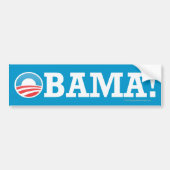 Pro-Obama sticker OBAMA! (Voorkant)