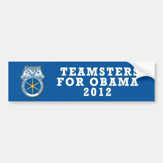 Pro-Obama sticker Teamsters 2012 (Voorkant)