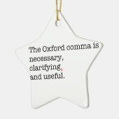 Pro-Oxford Comma Keramisch Ornament (Links)