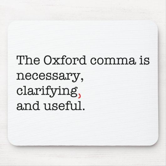 Pro-Oxford Comma Muismat (Voorkant)