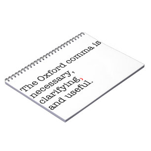 Pro-Oxford Comma Notitieboek