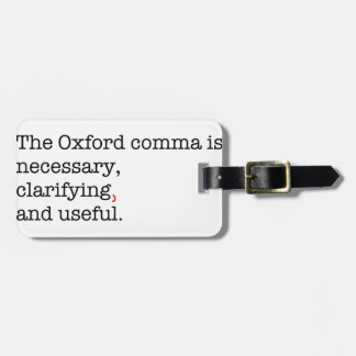 Pro-Oxford komma Bagagelabel