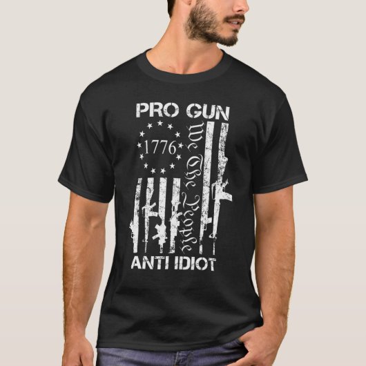 Pro Pistool Anti-Idiot 2e wijziging Pro Pistool Ri T-shirt (Voorkant)