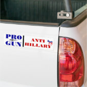 Pro Pistool, anti-Obama, anti-hillary, anti-democr Bumpersticker (Op Truck)