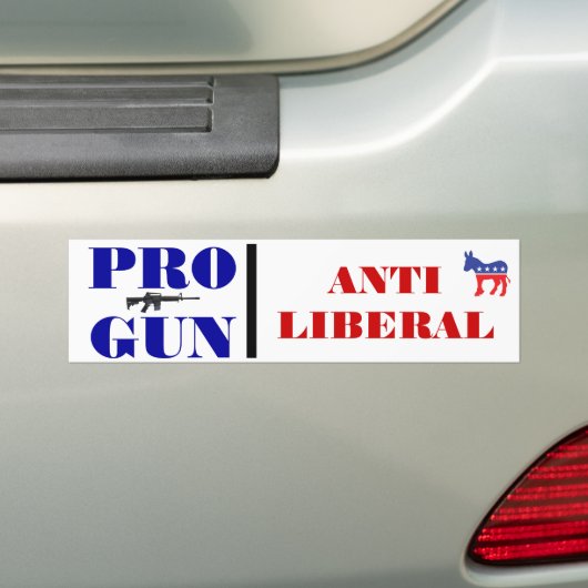 Pro Pistool, antidemocratische Bumpersticker (Op auto)