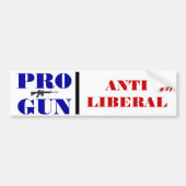 Pro Pistool, antidemocratische Bumpersticker (Voorkant)