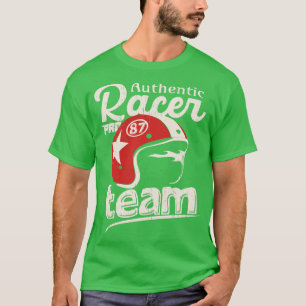 Pro racer authentieke speedway vintage helm distre t-shirt