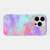 Pro Rainbow Paint Splatter iPhone 16 Coque (Verso Horizontal)