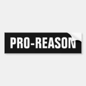 Pro-Reason Bumpersticker (Voorkant)