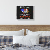 Pro Republikeinse STEM TRUMP 2024 Wij het Volk heb Canvas Afdruk (Insitu (Slaapkamer))