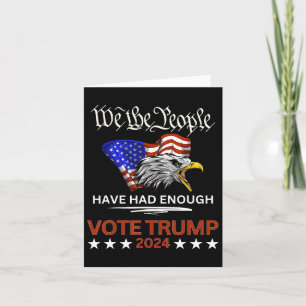 Pro Republikeinse stem Trump 2024 Wij het volk heb Kaart