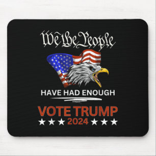 Pro Republikeinse stem Trump 2024 Wij het volk heb Muismat