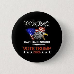 Pro Republikeinse stem Trump 2024 Wij het volk heb Ronde Button 5,7 Cm