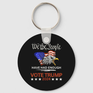 Pro Republikeinse stem Trump 2024 Wij het volk heb Sleutelhanger