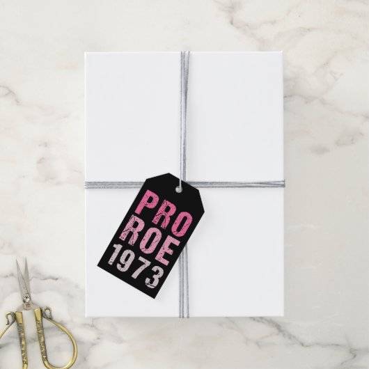 Pro Roe 1973 Cadeaulabel (Met Touw)