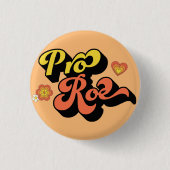 Pro Roe Retro Ronde Button 3,2 Cm (Voorkant)