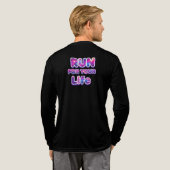 Pro Running Motivation Tri-Blend Shirt (Achterkant)