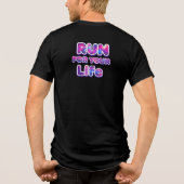 Pro Running Motivation Tri-Blend Shirt (Achterkant)