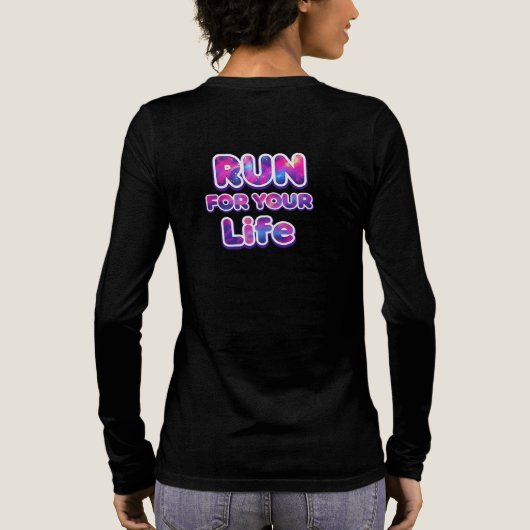 Pro Running Motivation Tri-Blend Shirt (Achterkant)