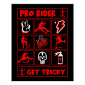 Pro Scooter Free Rider Tricks Perfect Poster (Voorkant)