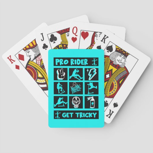 Pro Scooter Free Rider Tricks Pokerkaarten (Achterkant)