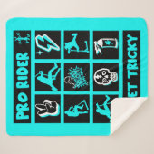 Pro Scooter Free Rider Tricks Sherpa Deken (Voorkant (horizontaal))