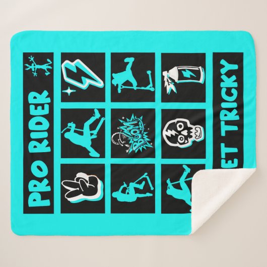 Pro Scooter Free Rider Tricks Sherpa Deken (Voorkant (horizontaal))