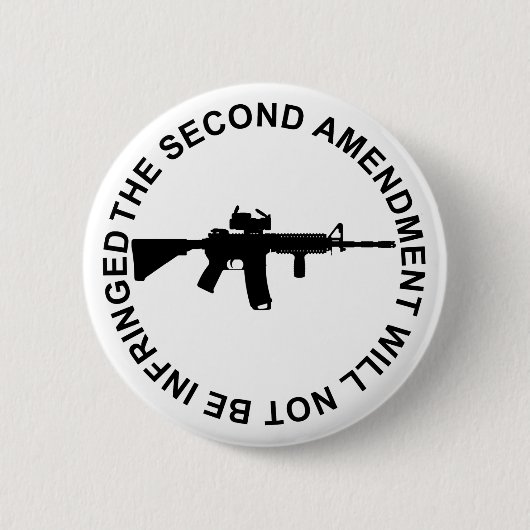 Pro Second Amendment Freedom Merchandise Ronde Button 5,7 Cm (Voorkant)