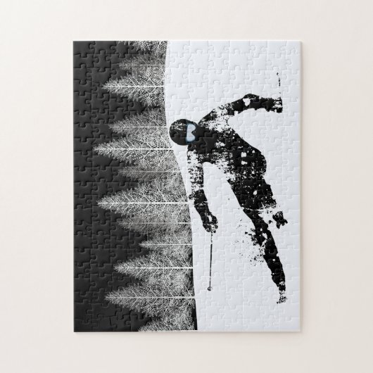 Pro Skier, Ski Snowboard Legpuzzel (Verticaal)