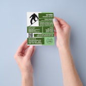 Pro Snowboarder, Ski/Snowboarding Lessen/Klassen Flyer (Hand)