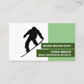 Pro Snowboarder, Skier & Snowboarder Instructor Visitekaartje (Voorkant)