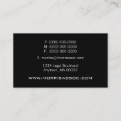 Pro Textures Carte de visite, noir et gris ardoise (Dos)