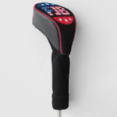 Pro Trump 2024 Lets Go Brandon anti Biden grappig Golfheadcover (Schuin)