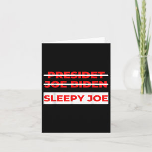 Pro Trump Anti Biden Sleepy Joe Politiek Kaart