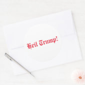 Pro-Trump, Heil Trump! Ronde Sticker (Envelop)