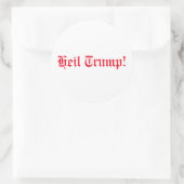 Pro-Trump, Heil Trump! Ronde Sticker (Tas)