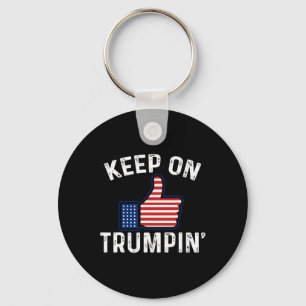 Pro Trump Verkiezing Duim Omhoog Blijf Trumpin' Sleutelhanger