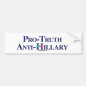 Pro-Truth Anti-Hillary - Anti-Hillary -.png Bumpersticker (Voorkant)